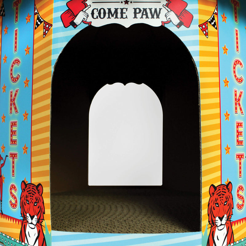 American Cat Club Cat House & Scratcher w/Catnip Circus - PawsPlanet Australia