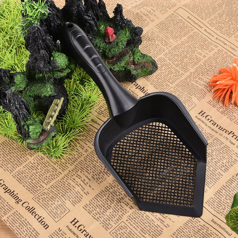 [Australia] - Bestmemories Cat Scooper Fine Sand Sifter Kitty Litter Scoop Sifter Kitty Litter Shovel Pointed End Cat Litter Scoop Pet Reptile Terrarium Bedding Litter Cleaner Corner Scoop Pet Poop Net Shovel Kit 