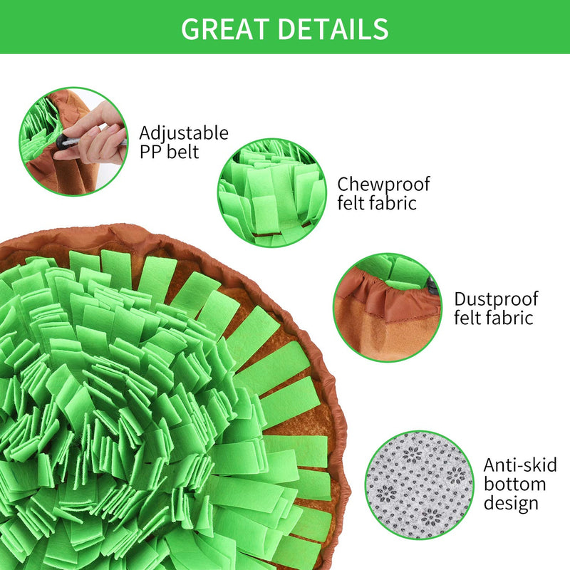 [Australia] - Dog Puzzle Toys, Snuffle Mat for Dogs, Dog Feeding Mat, Pet Maze Food Bowl Used for Slow Feeding and Smell Training Good for Dog Health and Releasing Pressure, Adjustable Size, Portable, and Washable 