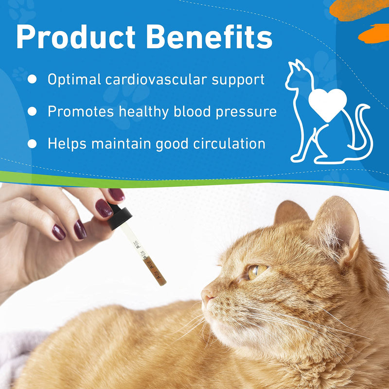 Pet Wellbeing Young At Heart For Cats - Natural Support For Your Cats Heart - 2Oz (59Ml) - PawsPlanet Australia