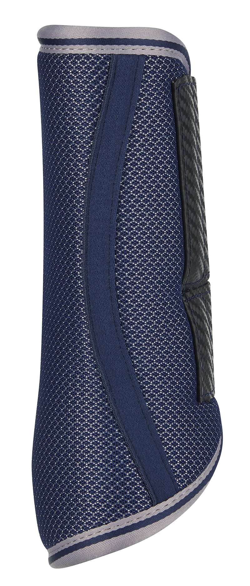 LeMieux Carbon Mesh Wrap Horse Boots Pairs in Navy with Stretch Cotton Inner Lining for Front & Hind Legs - Tendon Protection - Small - PawsPlanet Australia