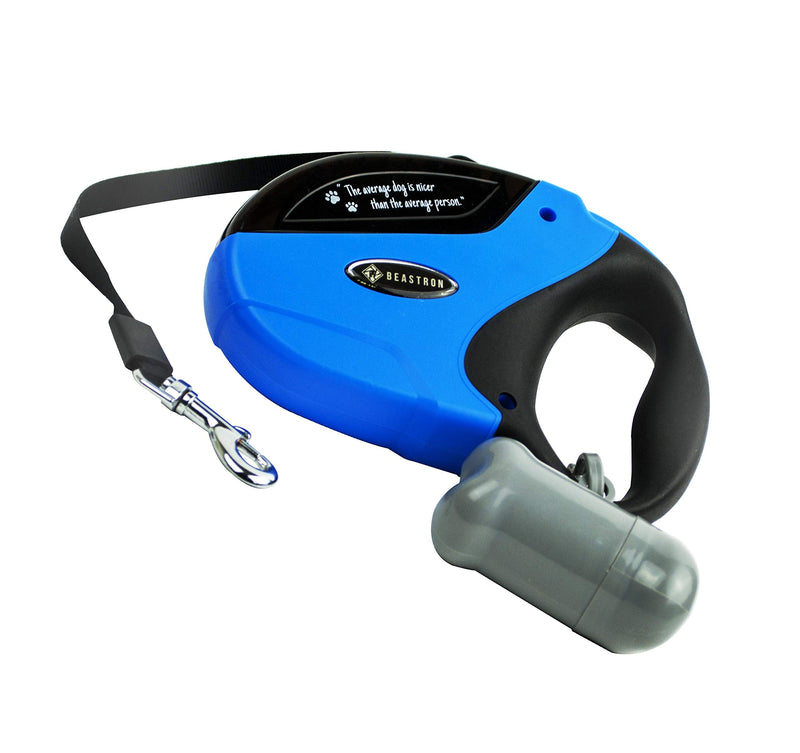 Beastron Heavy Duty Retractable Dog Leash Blue - PawsPlanet Australia