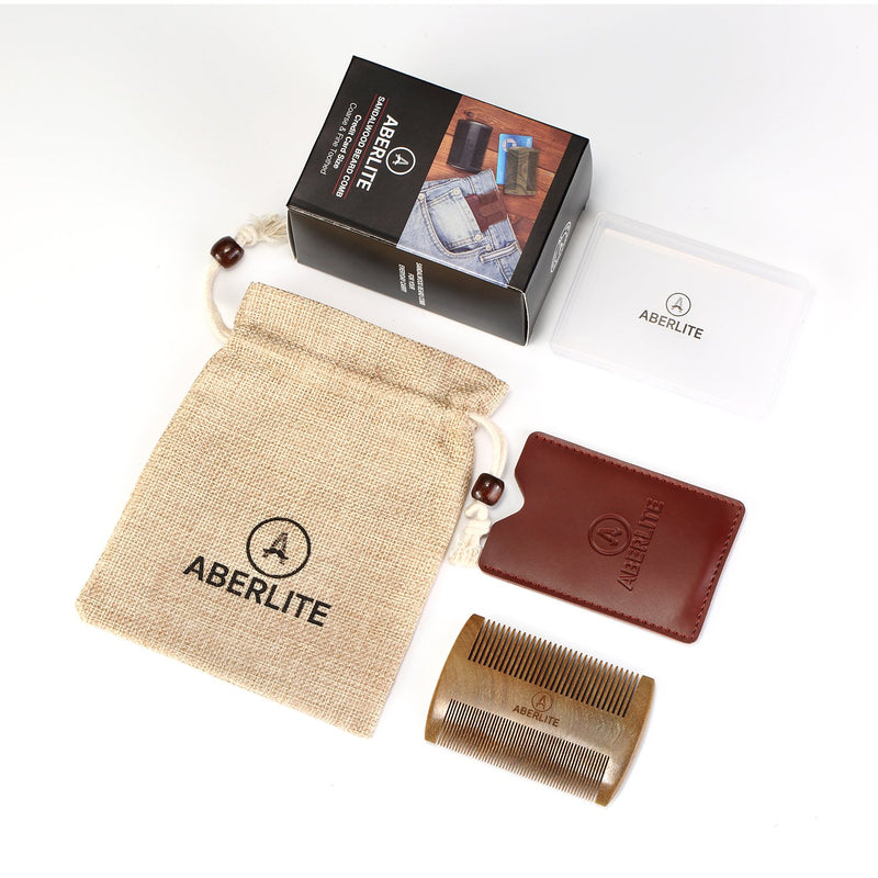 [Australia] - Aberlite Beard Straightening Comb Sandalwood (Green Sandalwood) Green Sandalwood 