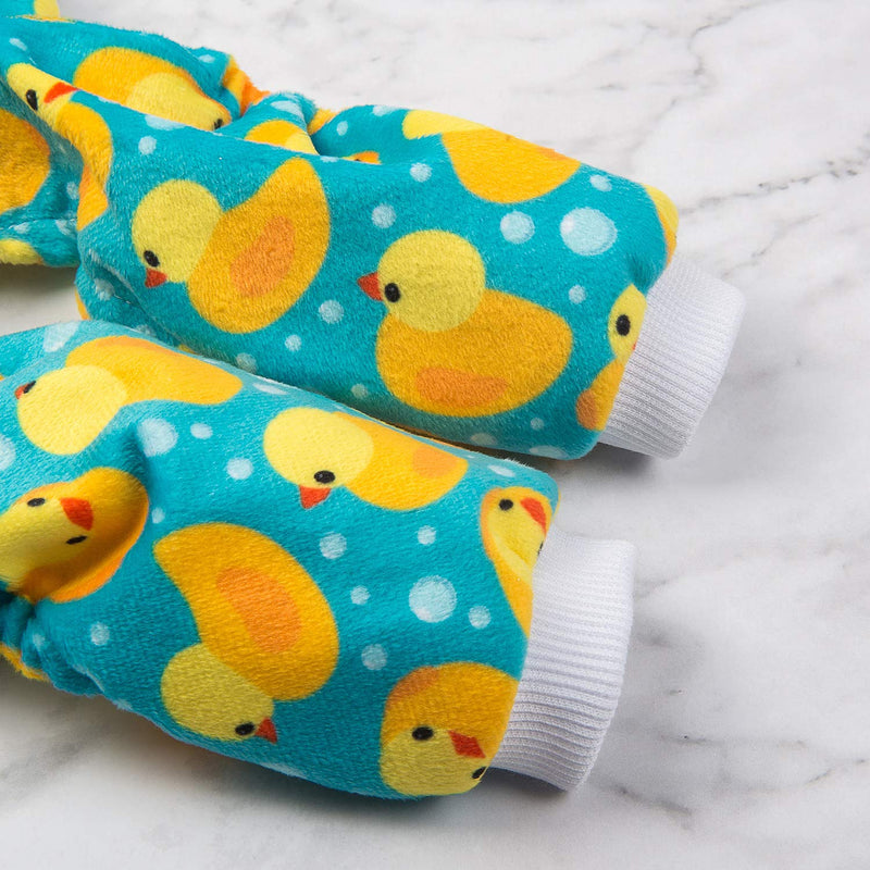 CuteBone Dog Pajamas Yellow Ducks Dog Apparel Dog Jumpsuit Pet Clothes Pajamas Coat Xmas P50M Medium - PawsPlanet Australia
