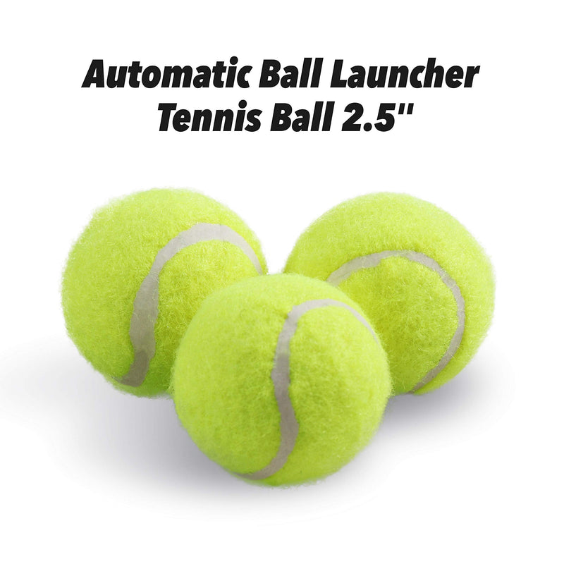 PetPrime Dog Automatic Ball Launcher Dog Interactive Toy Dog Fetch Toy Pet Ball Thrower Throwing Game 3 Tennis Balls Tennis Ball Launcher for Dogs Included Launch Distance 10ft 20ft 30ft - Mini Style - PawsPlanet Australia