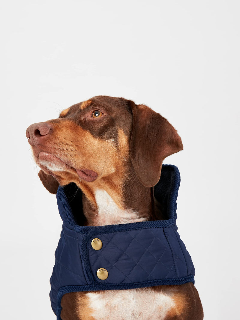 Rosewood Joules Navy Blue Quilted Dog Coat, Small - PawsPlanet Australia