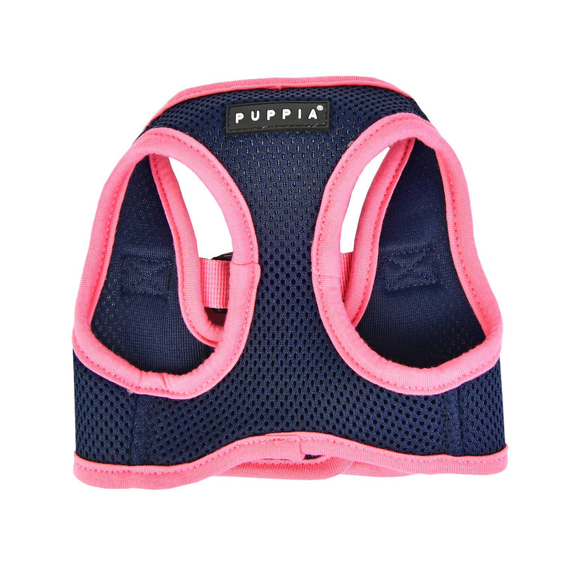 Puppia Soft Vest Dog Harness II and adjustable harness for small or medium dogs Navy Blue L - PawsPlanet Australia