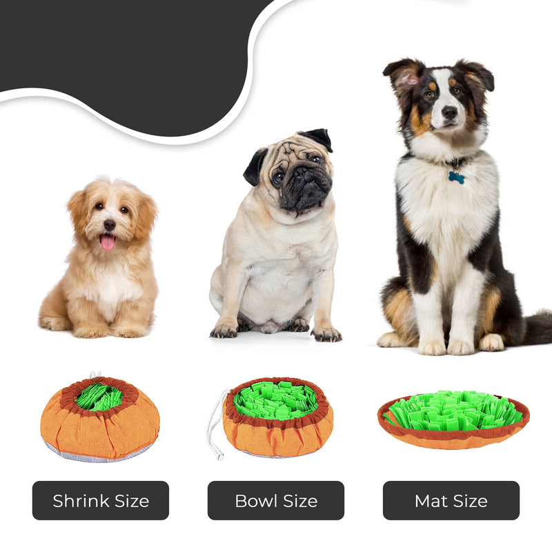 Homacia Snuffle Mat for Dogs - Feeding Mat with Pet Puzzle - Boredom Release Puzzle Toys – Dog Puzzle Toy - Helps Natural Foraging Nose Work Skills - Machine Washable & Durable (Round) Round - PawsPlanet Australia