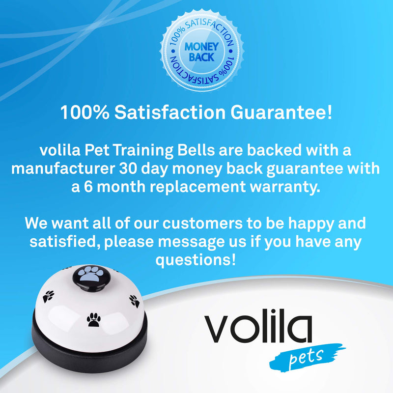 volila Pet Training Bells for Potty Toilet Training and Eating Communication Bells For Dogs or Cats – One size fits all (3 Pack) - PawsPlanet Australia