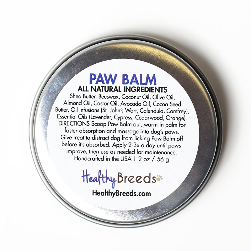Healthy Breeds Dog Paw Moisturizer Balm for Harrier - OVER 200 BREEDS - All Natural & Organic Oils Heal Dry Cracked & Chapped Skin - Unscented Formula - 2 oz Tin - PawsPlanet Australia
