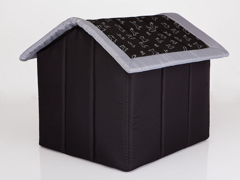 Hobbydog R4 BUDCWP14 Dog House R4 60 x 55 cm Black with Dogs 1.4 kg - PawsPlanet Australia