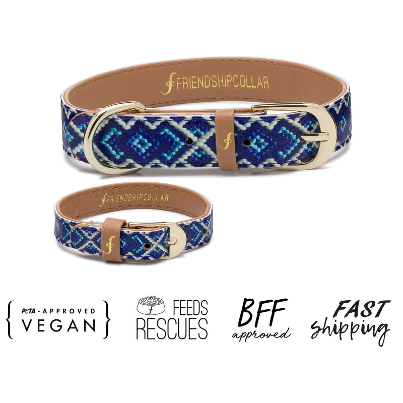 [Australia] - FriendshipCollar Dog or Cat Collar and Matching Bracelet Set - The Mucky Pup - Water & Scratch Resistant! X-Small 