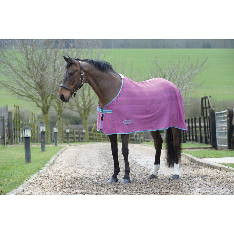 Weatherbeeta Scrim Cooler Standard Neck Navy Red White - Breathable - Or first thing in the morning, before the heat builds 4ft - PawsPlanet Australia