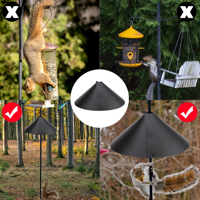 Wrap Around Squirrel Baffle,14 Inch Foldable Squirrel Guard Baffles,Universal Squirrel Proof Baffle,Protect Feeding Stations,Both Pole Mounted,Hanging Bird Feeders,Bird Feed Guard and Bird Houses - PawsPlanet Australia