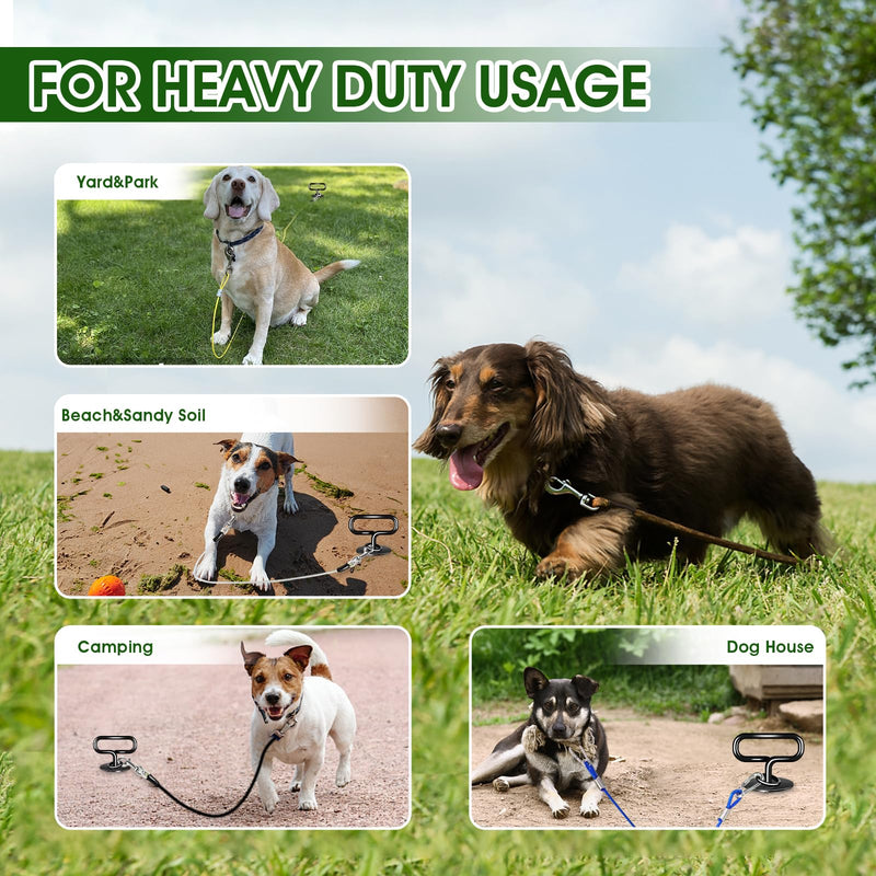 Ground anchor dog, heavy duty mooring peg dog, ground anchor dog for large dogs, mooring peg dog for outdoor, yard, beach, park - PawsPlanet Australia