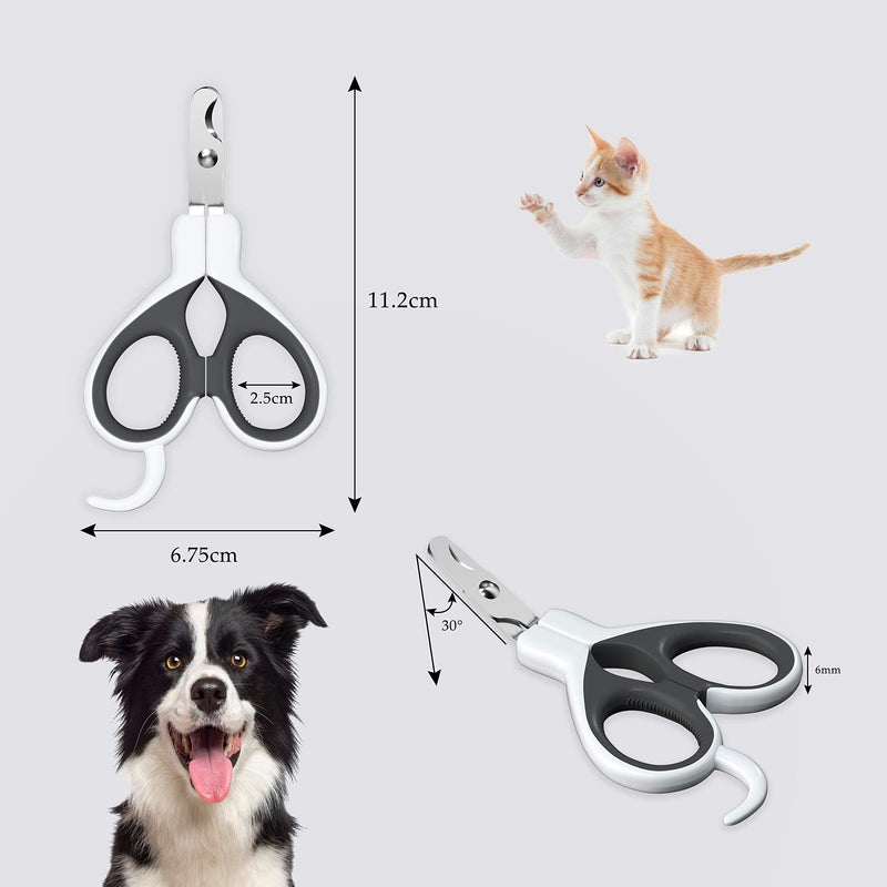 LAIKA Cat Nail Clippers - Cat Nail Scissors and Claw Cutters for Grooming, Carved Blade Avoid Over-cutting, Sharp Blades and Non-Slip Handles - for Cats, Puppies and Other Small Animals - PawsPlanet Australia