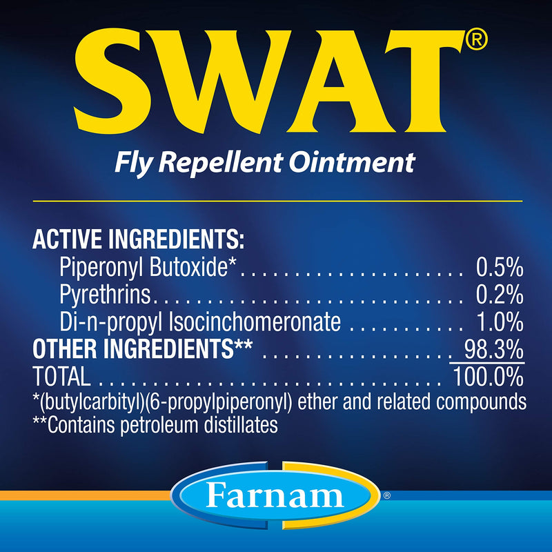 Farnam SWAT CLEAR Horse Fly Control for Horses, Ponies and Dogs, 7 ounce jar - PawsPlanet Australia