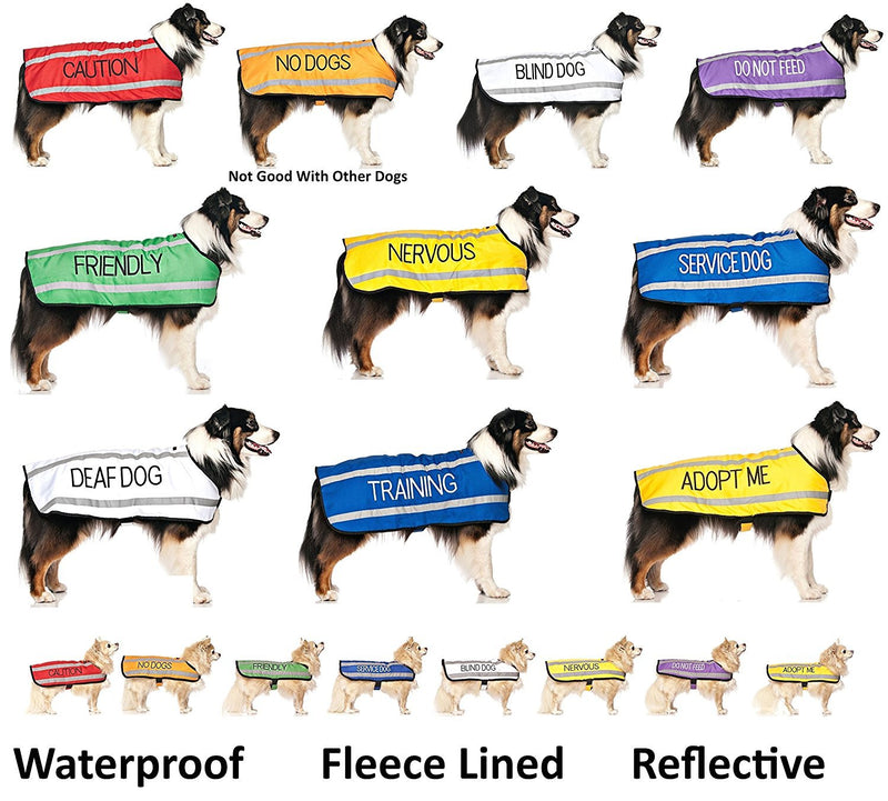 [Australia] - CAUTION Dexil Friendly Dog Collars Color Coded Dog Accident Prevention Leash 4ft/1.2m Prevents Dog Accidents By Letting Others Know Your Dog In Advance Award Winning 