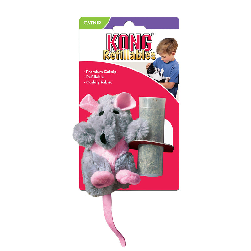 KONG Refillable Catnip Rat Cat Toy - PawsPlanet Australia