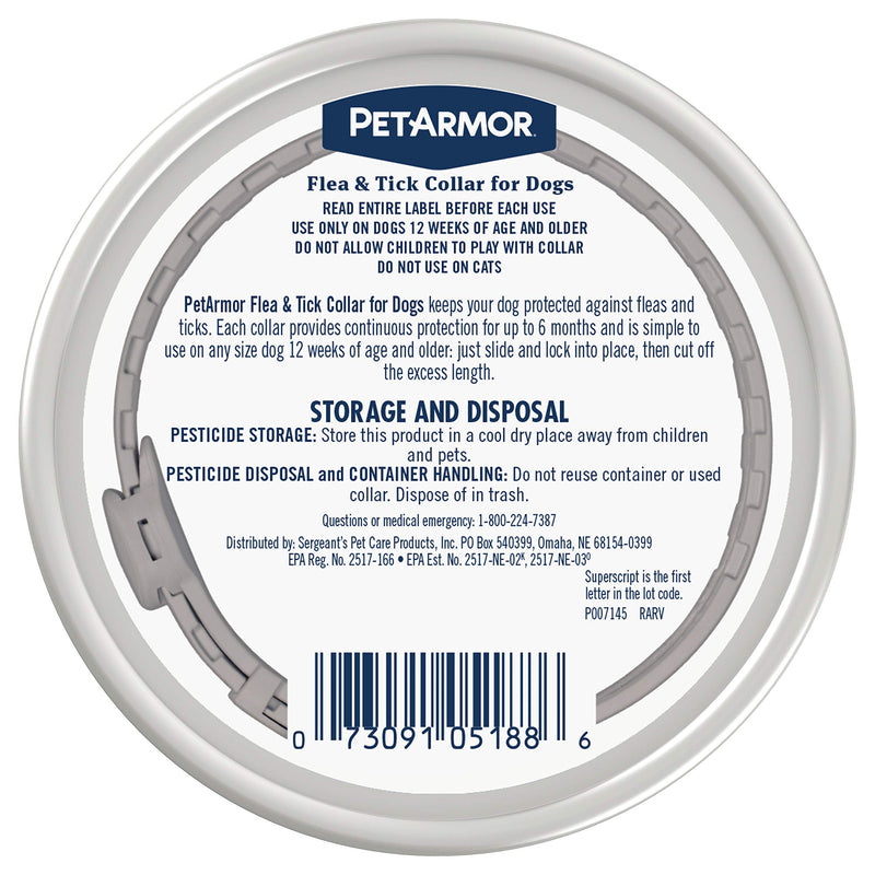 PetArmor Flea & Tick Collar for Dogs - 2 Count - PawsPlanet Australia