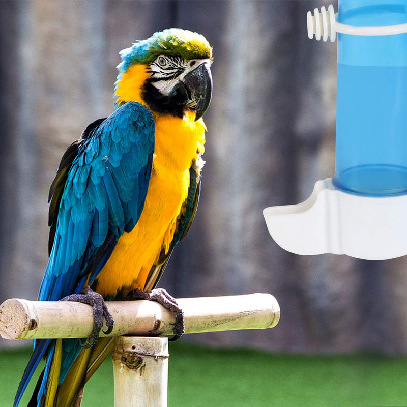 POPETPOP Bird Water Dispenser for Cage Automatic Bird Feeder Food Bowl Bottle Drinker Container for Pet Parrot Budgie Lovebirds Cockatiel 125ml - PawsPlanet Australia