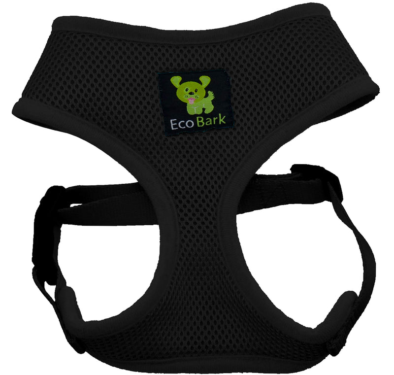 Classic Dog Harness Innovative Mesh No Pull No Choke Design Soft Double Padded Breathable Vest for Eco-Friendly Easy Control Walking Quick Release for Puppies Toy Breeds & Extra-Small Dogs X-Small (Neck 7.5 to 9.0 in) Black - PawsPlanet Australia