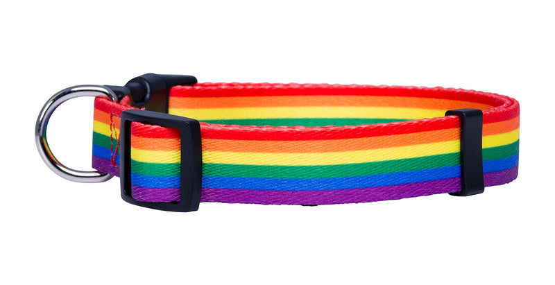 Native Pup Rainbow Flag Dog Collar Gay Pride Stuff for Parade, LGBTQ Flags Equality Pet Apparel Decor Gift and LGBT Ally Accessories (Small) Small - PawsPlanet Australia
