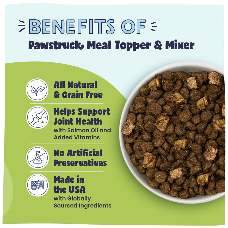 Pawstruck Vet Recommended Dog Food Toppers for Picky Eaters - Made in USA - All-Natural Meal Mix-in - Grain-Free Kibble Enhancer - Air Dried Dog Food Additive with Seasoning (Chicken) Chicken - PawsPlanet Australia