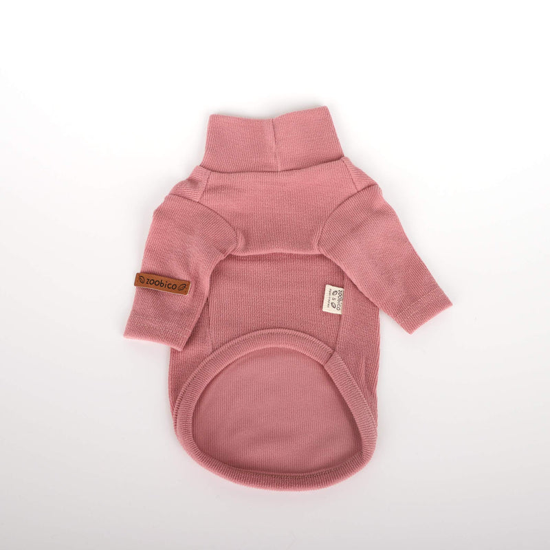 [Australia] - BlossomPet Soft Warm Pullover Fleece Vest Winter Sweater Tshirt for Small Medium Puppy Dogs (M, Baby Pink) 