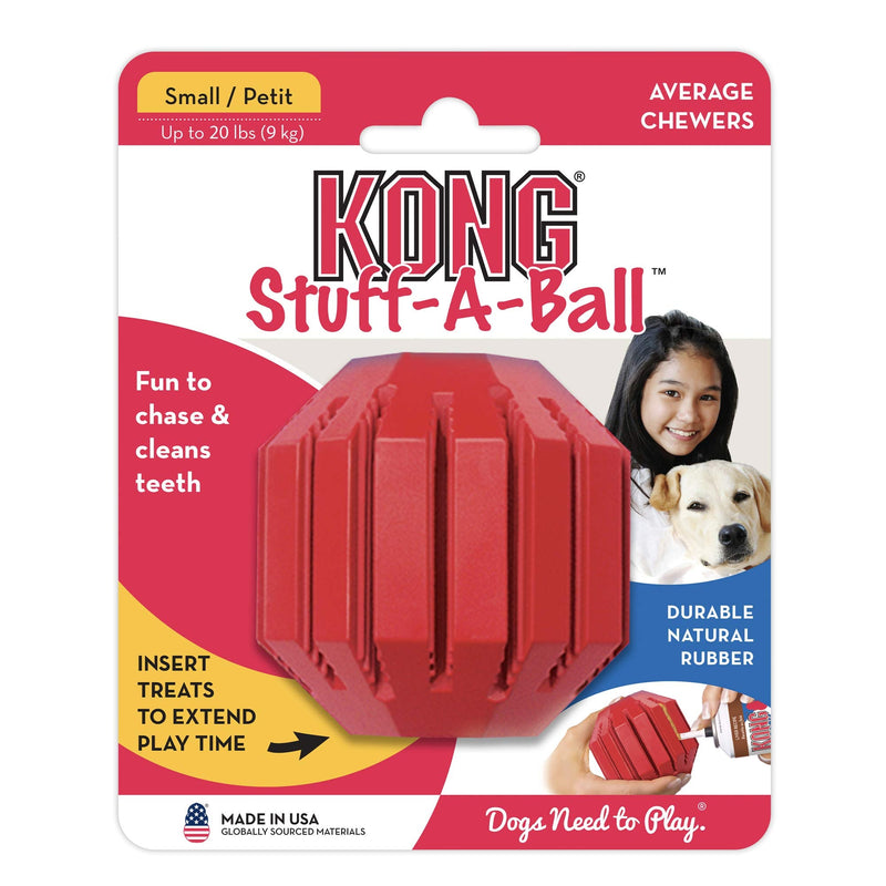 KONG - Stuff-A-Ball - Durable Rubber, Treat Dispensing and Teeth Cleaning Dog Toy Small Standard Packaging - PawsPlanet Australia