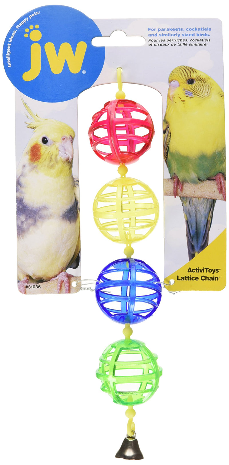 [Australia] - JW Pet Company Activitoy Lattice Chain Small Bird Toy, Colors Vary 