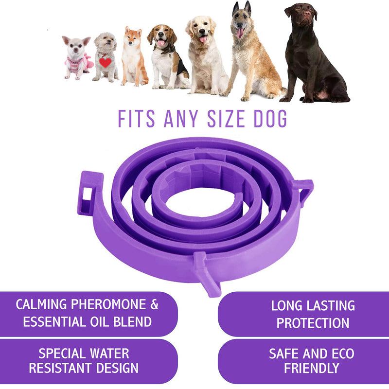 [Australia] - Calming Collar for Dogs Made with Natural Ingredient to Help Your Dog Allays Feel Secure, Happy and Healthy Adjustable Anxiety Natural Calm Collars, Fits All Dogs Small Medium & Large 