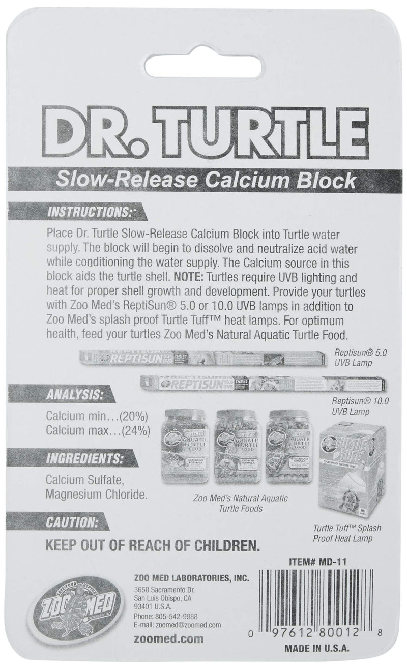 Zoo Med Dr.Turtle Slow-Release Calcium Block (Pack of 5) - PawsPlanet Australia