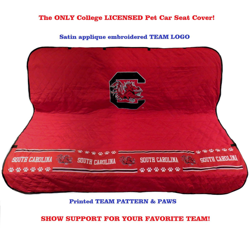 [Australia] - Pets First NCAA Collegiate PET Car Seat Cover - Available in 12 Teams South Carolina Gamecocks 