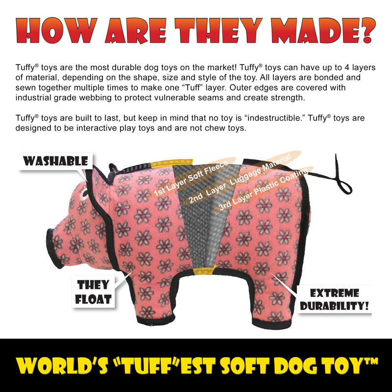 [Australia] - TUFFY - World's Tuffest Soft Dog Toy - Ocean Larry Lobster -Squeakers - Multiple Layers. Made Durable, Strong & Tough. Interactive Play (Tug, Toss & Fetch). Machine Washable & Floats. Regular 