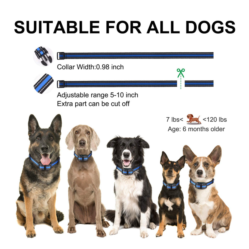 Bark Collar MODUS Dog Bark Collar Rechargeable Shock Anti Bark Collar with Beep Vibration Dog Shock Collar for Small Medium Large Dogs, Humane Dog Training Device with 5 Adjustable Sensitivity Levels - PawsPlanet Australia