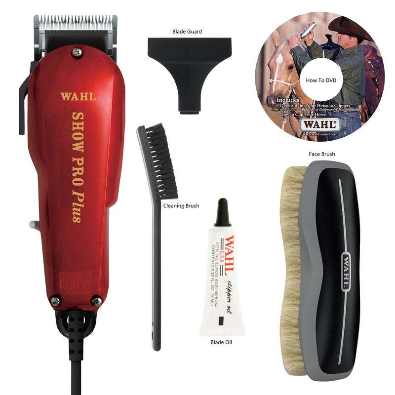 Wahl Professional Animal Show Pro Plus Equine Horse Clipper and Grooming Kit (#9482-700) - PawsPlanet Australia