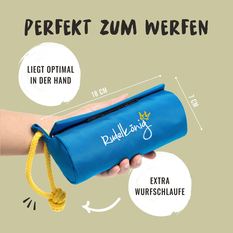 Rudelkönig food bag for dogs - retrieving bag for dog training - robust food dummy for treats blue - PawsPlanet Australia