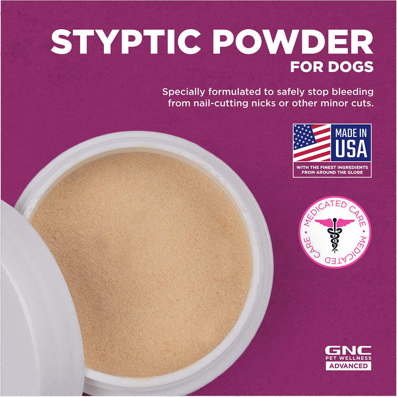 GNC Pets Advanced Styptic Powder for Dogs | Styptic Powder for Dogs, Use for Nail Clipping | Stop Bleeding with Styptic Powder for Dogs | Dog Styptic Powder, 0.5 oz (FF14825) - PawsPlanet Australia