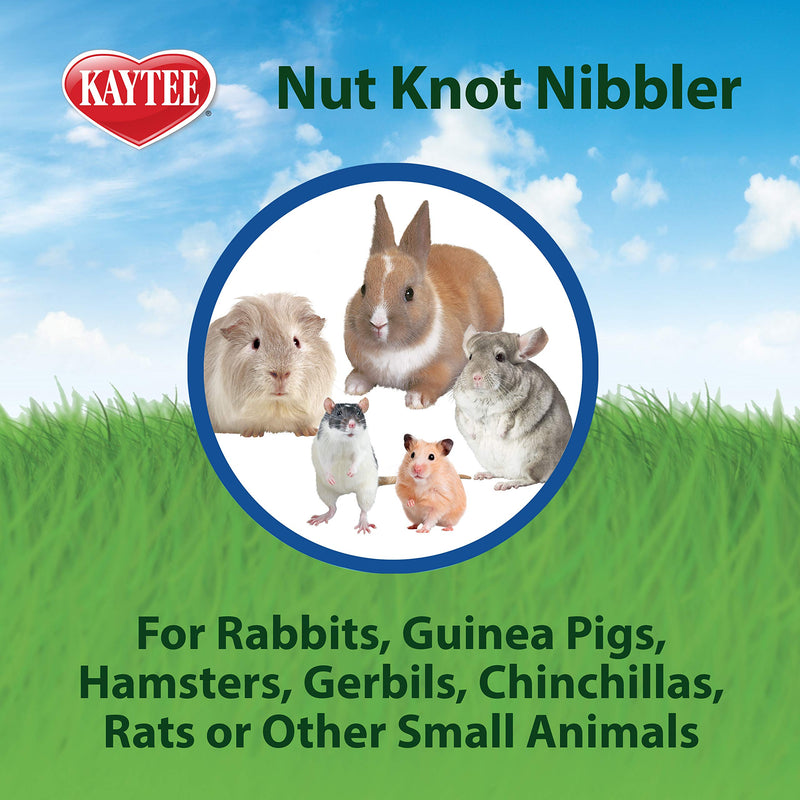 Kaytee Nut Knot Nibbler, Medium 3.5 Inches x 4 Inches x 3.5 Inches Green - PawsPlanet Australia