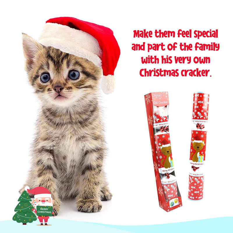 TANEL Christmas Cracker Kits for Pet Cats, 14 Inch (Snap Included) - PawsPlanet Australia