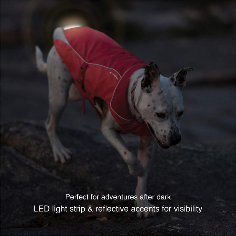 [Australia] - Kurgo Waterproof Dog Jacket | Winter Coat for Dogs | Pet Raincoat with Fleece Lining | Reflective | Easy On & Off | Harness Opening | North Country Coat | For Small, Medium, Large Pets X-Small Black 