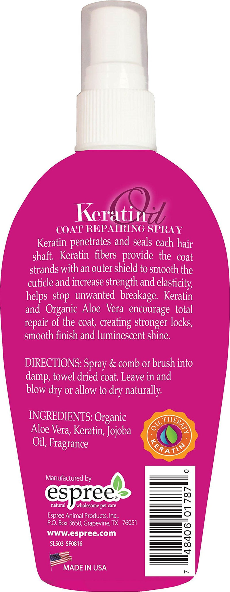 Espree Keratin Coat Repair Spray for Dogs - PawsPlanet Australia