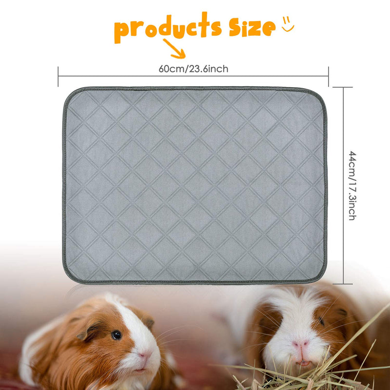 [Australia] - BWOGUE Guinea Pig Fleece Cage Liners, 2 Pack Washable Guinea Pig Pee Pads, Waterproof Reusable& Anti Slip Guinea Pig Bedding Super Absorbent Pee Pad for Small Animals 