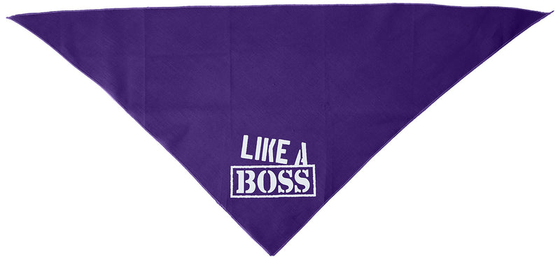 [Australia] - Screen Print Dog Pet Puppy Bandanas Large Purple 