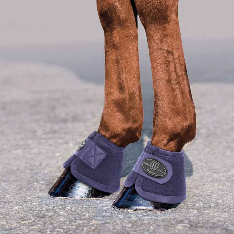 Harrison Howard Horse Bell Boots Equine Ballistic Hoof Overreach Bell Boot for Horse Sold as Pair-Deep Navy Large Deep Navy - PawsPlanet Australia