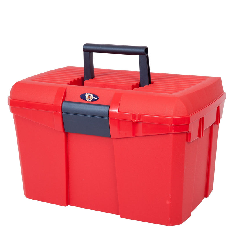 HySHINE Tack Box - Silver/Raspberry - Horse Equestrian Tack - PawsPlanet Australia
