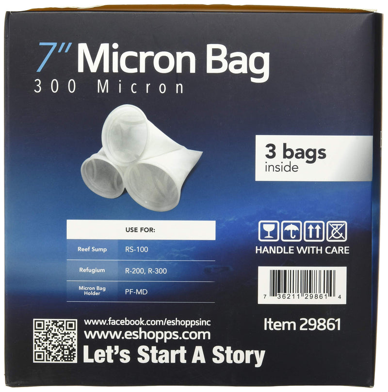 [Australia] - Eshopps 7" 300-Micron Filter Bags 7 inch 