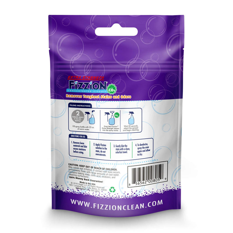 [Australia] - Fizzion Pet Stain & Odor Remover 2 Refill Pouch (Makes 46oz) Extra Strength 