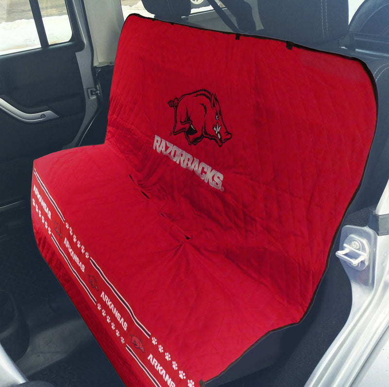 [Australia] - Pets First NCAA Collegiate PET Car Seat Cover - Available in 12 Teams Arkansas Razorbacks 